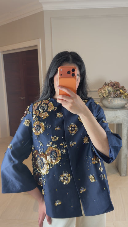 NINA - NAVY & GOLD