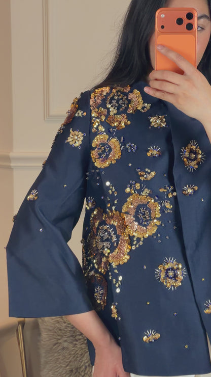 NINA - NAVY & GOLD